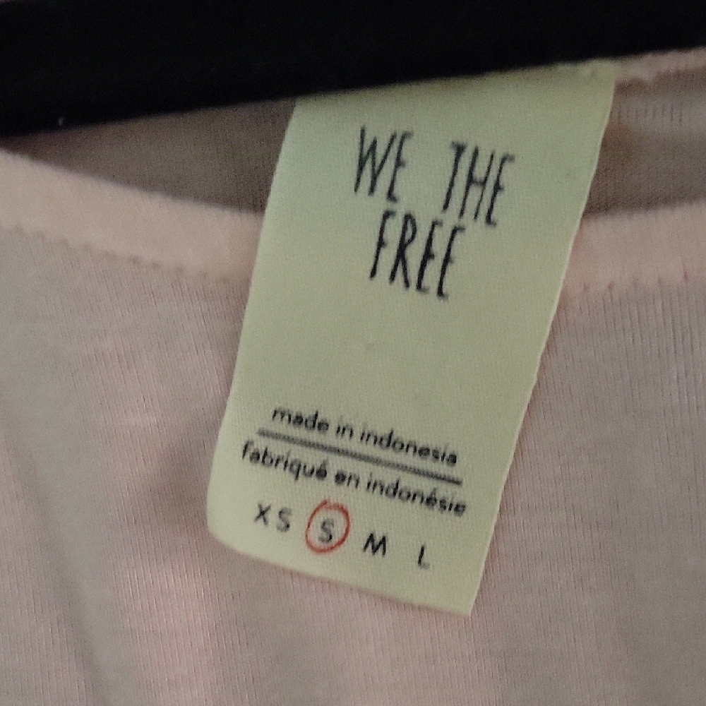 We The Free Light Pink Ruffled Tank Top - Picture 2 of 5